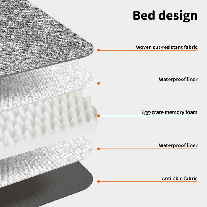 Waterproof Premium Heavy Duty Memory Foam Pet Bed