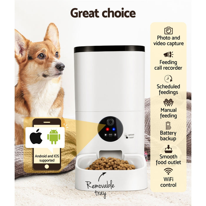 i.Pet Automatic Pet Feeder 6L