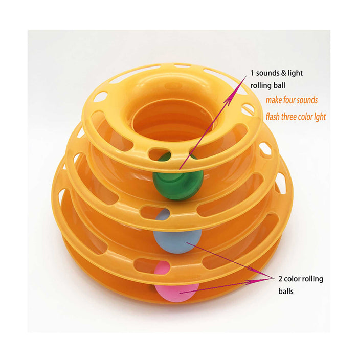 Interactive Cat Track Tower