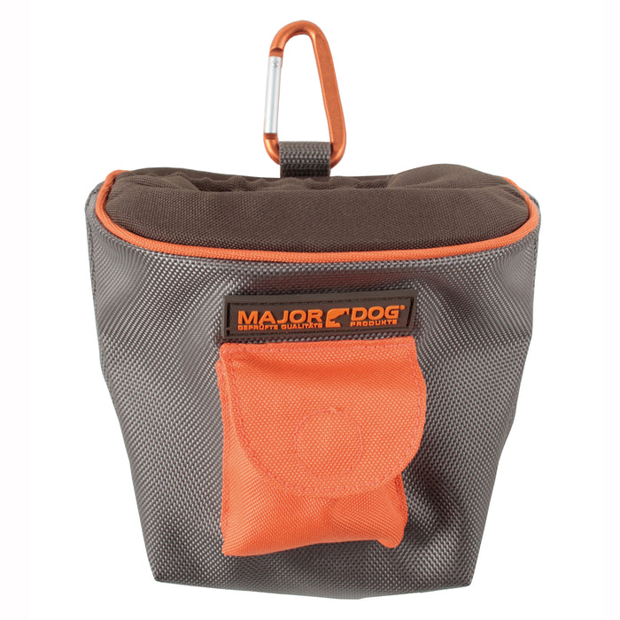 Major Dog Snack Treat Bag Grey/Orange